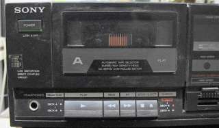Sony Dual Cassette Tape Deck TC W233  