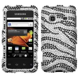 Zebra Crystal Diamond BLING Hard Case Phone Cover for Samsung Galaxy 