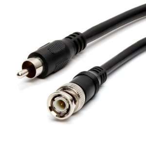   Male, 75ohm, RG59U Coaxial Cable, 95% Braid, Black 6 ft Electronics