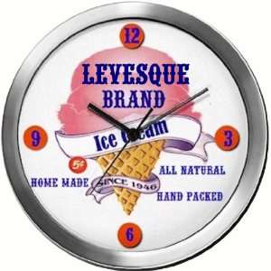  LEVESQUE 14 Inch Ice Cream Metal Clock Quartz Movement 