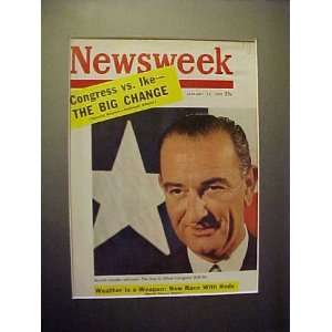 Lyndon Johnson January 13, 1958 Newsweek Magazine Professionally 