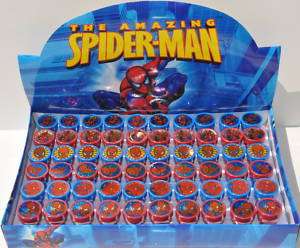 12PC SPIDERMAN STAMPS STAMPERS PARTYFAVORS NEW  