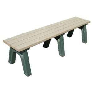   Products Deluxe Flat Bench Black Gray, Black Patio, Lawn & Garden