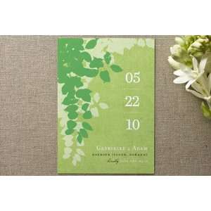   leaves Save the Date Cards by Amanda Larsen