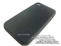BLACK COVER SKIN CASE+SCREEN PROTECTOR FOR IPHONE 4 4G  
