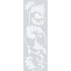  Scroll Etched Glass Applique by Brewster