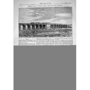  1867 TANNAH VIADUCT INDIAN PENINSULA RAILWAY ADAMS 