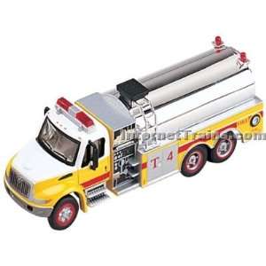   4300 3 Axle Fire Tanker Truck   Yellow/White Toys & Games