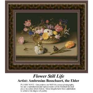  Flower Still Life, Cross Stitch Pattern PDF  
