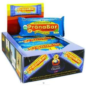 Prana Bar Supercharger Organic Energy Bar Blueberry Coconut, 1.7 oz.