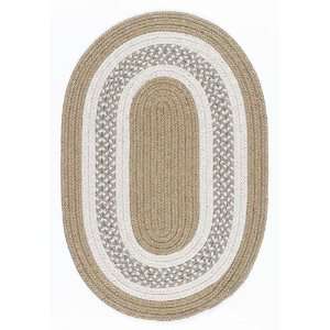  Colonial Mills Jefferson j301 Braided Rug Gold 7x9 Oval 