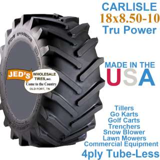 18x8.50 10 R 1 Carlisle Tru Power Tire 4ply 523311  
