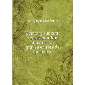   gravÃ©e en tÃªte de quelques . Auguste Mariette Books