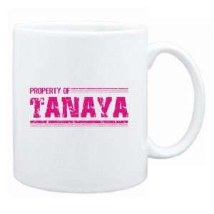  New  Property Of Tanaya Retro  Mug Name