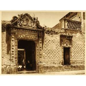  1925 Colonial House Mexico City Brehme Photogravure 
