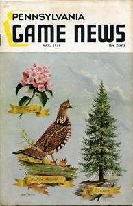 1959 Pennsylvania Game News Ned Smith Ruffed Grouse  