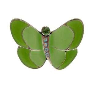  Acosta Jewellery   Green Enamel & Crystals   Fashion 