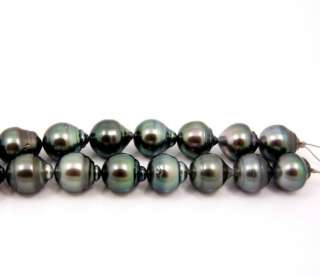 10 11.3mm GENUINE TAHITIAN PEARL 14K G NECKLACE   #G060  