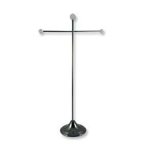  Tall Necklace Stand Black Chrome/Crystal Jewelry