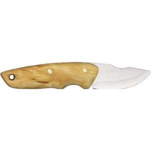   Masur Birch Fixed Blade Knife with Oiled Textured Masur Birch Wood