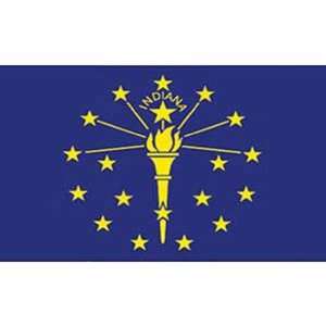  Indiana Flag 3ft x 5ft Patio, Lawn & Garden