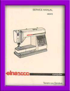 Elna 5000/ CLUB * SERVICE/ REPAIR MANUAL & Parts BOOK (machine 