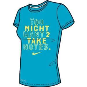  NIKE CHALLENGER SS TAKE NOTES TEE (WOMENS) Sports 