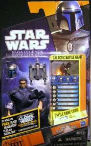 Star Wars SL05 JANGO FETT Saga Legends Figure Game Card & Die MIP 