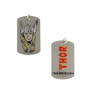  Thor Head Dog Tag Pendant Necklace 