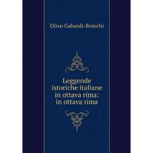  italiane in ottava rima in ottava rima Olivo Gabardi Brocchi Books