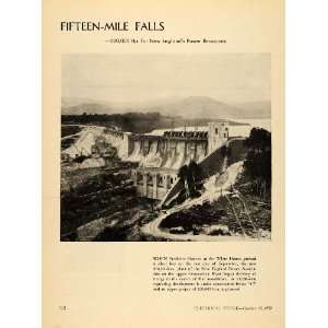   New England Power Assoc. Fifteen Mile Falls   Original Halftone Print