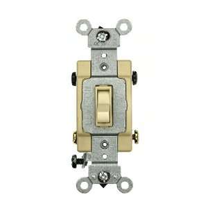   Framed 4 Way AC Quiet Switch, Commercial Grade, Grounding, Ivory