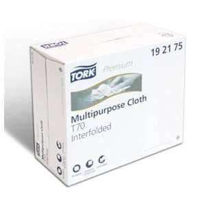  Tork Premium Multipurpose Cloth T70 Wiper, Pop Up, White 