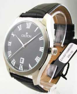   face w matte finish bezel silver second hand precision swiss quartz