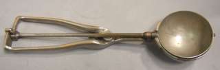   GILCHRISTS ICE CREAM SCOOP # 12 Disher or Swiper Brass/Silver  