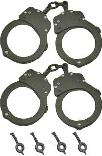 Pcs Green Chain Double Lock Hand Cuffs Handcuffs New  