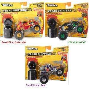  Tonka Tread Shifters   BrushFire Defender, Recycle Racer 