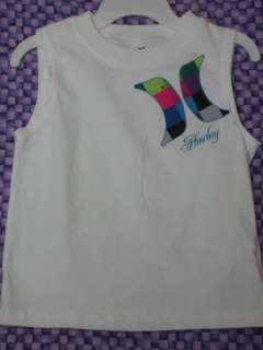 Hurley White Muscle Shirt for Infant Boys NWT  