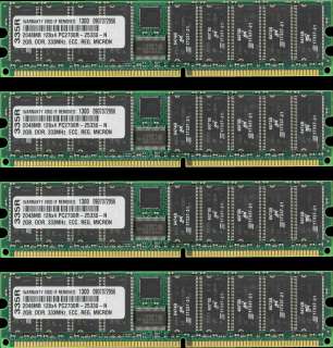 8GB (4X2GB) MEMORY FOR HP PROLIANT DL145 DL360 G4 DL585 ML150 G2 ML350 