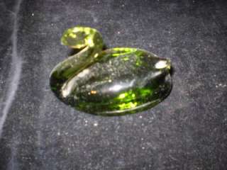 Depression Glass, Green, Swan, Figure/Paperweight  