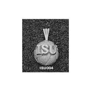 Indiana State Sycamores Solid Sterling Silver ISU Basketball 
