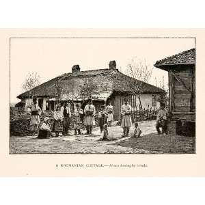  1894 Print Roumanian Cottage Bucharest Bucuresti Romania 