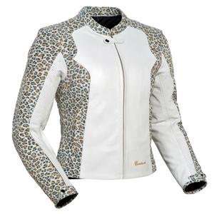  Tour Master Womens LNX Leather Jacket   Medium/Leopard 