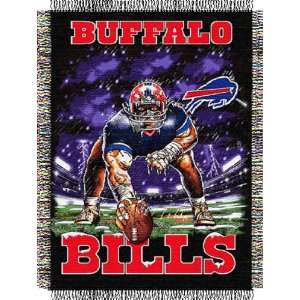  Buffalo Bills Three Point Stance Woven Tapestry Throw 