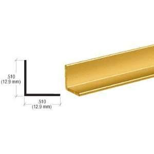 CRL Buffed Brite Gold Anodized 1/2 Aluminum Angle Extrusion   12 ft 
