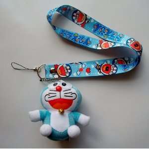 Cute Doraemon Plush Mascot Lanyard ~Cell Phone, Keys, ID Badge, Camera 