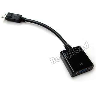 New Display Port DP Male to VGA 15 pins Female Adapter Cable  