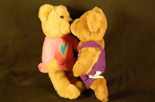 Plush Hallmark Valentines Day Kiss Me Lovey Bears  