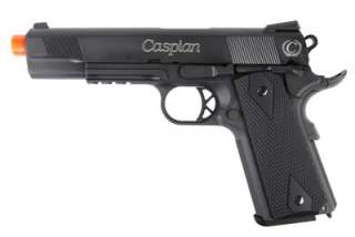 Caspian WE 1911A1 Gas Airsoft Pistol Black w/Blk Grips  