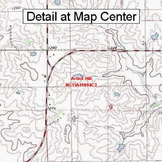 USGS Topographic Quadrangle Map   Arbor Hill, Iowa (Folded/Waterproof 